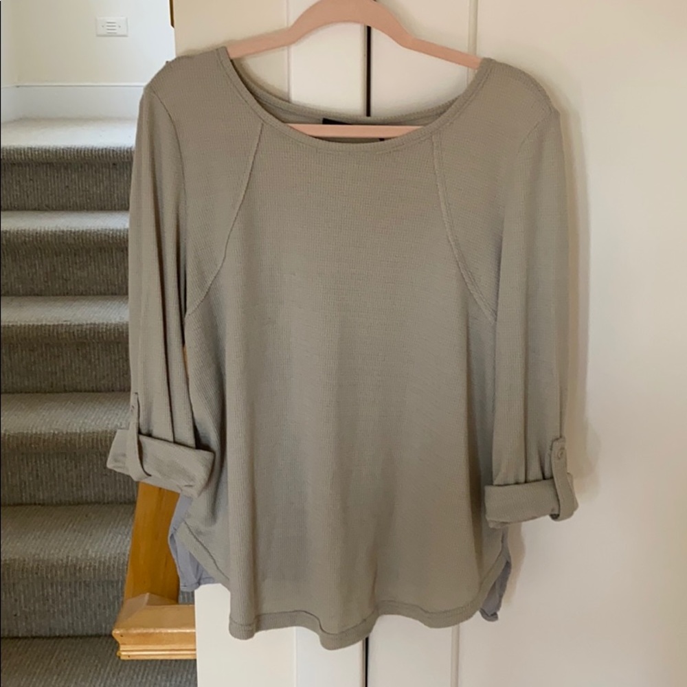 GUC ModCloth Waffle Tee with silk back